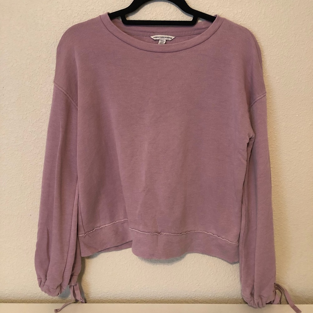 American Eagle long sleeve tie shirt